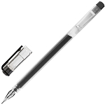 Ручка гелевая STAFF BRILLIANCE, ЧЕРНАЯ, длина письма 1000м, игольчатый узел 0,5мм,линия 0,35мм,14367