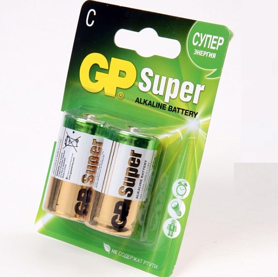 Элемент питания GP LR14 BL-2 (2/20/160)