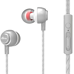 Наушники RITMIX RH-150M серебро