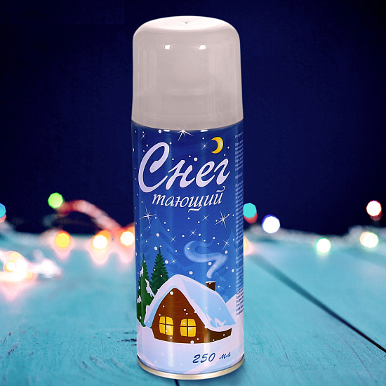 Спрей снег, цвет белый, 250 мл, тающий
