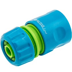 Соединитель пластмассовый быстросъемный для шланга 1/2", однокомпонентный, LUXE// Palisad 66256