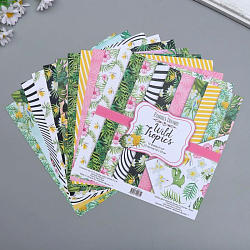 Набор бумаги для скрапбукинга "Wild Tropics" 10 листов, 20х20 см 5490430