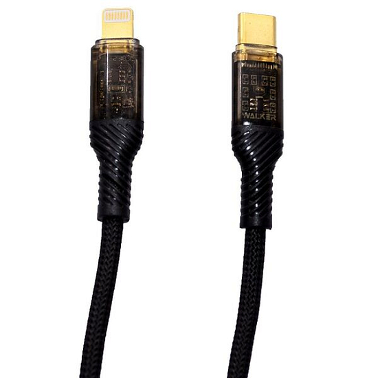 Кабель Lightning <--> Type-C  1.0м WALKER C950, черный, 30W