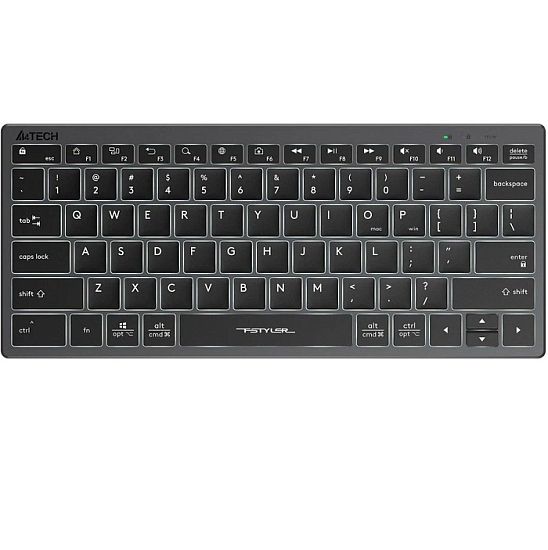 Клавиатура A4TECH Fstyler FX61, серый/белый