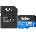 Micro SD 128Gb NETAC P500 Class 10 UHS-I U1 + адаптер SD