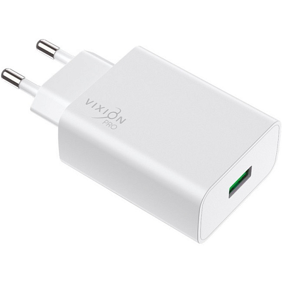 Сетевое ЗУ 1USB 2.4A VIXION VH-02 белое