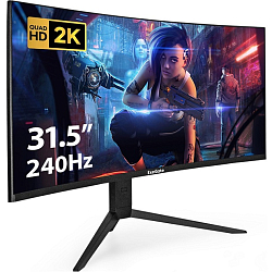 Монитор игровой 31.5" ExeGate Combat EC3207TA (VA/ 2560x1440/ 240 Гц) (EX297503RUS), чёрный