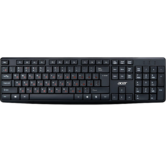 Клавиатура ACER OKW121 черный USB (ZL.KBDEE.00B)