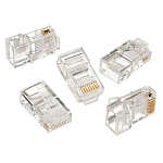 Коннектор RJ-45 (8P8C) LC-8P8C-001 (3-зубца)  кат.5e, 6m" для одножильного кабеля  (100 шт.)