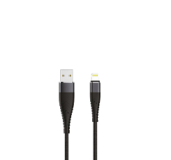Кабель USB <--> Lightning  1.2м OLMIO SOLID 2.1A черный