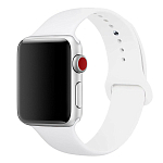Силиконовый ремешoк NONAME для Apple Watch 42/44mm белый (012) (р-р 163)