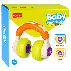 Игрушка развивающая "Наушники" на батарейках, в коробке УТМ01475229