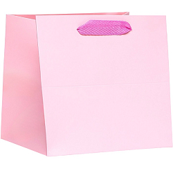 Пакет для торта и коробок, с широким дном, розовый, 20×20×20 см 9567777
