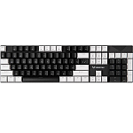 Клавиатура VOROTEX K104S Blue Switch, Чёрный,белый