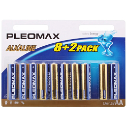 Элемент питания SAMSUNG PLEOMAX LR06 BL-10 ( (8+2)) (100/600/36000)