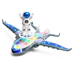 Самолет «Шестерёнки», свет и звук, работает от батареек 9577576