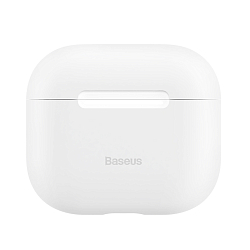 Силиконовый чехол BASEUS для Airpods 3, WIAPPOD-CBZ02, Super Thin, белый