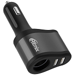 Разветвитель прикуривателя RITMIX RM-4621 Black Grey
