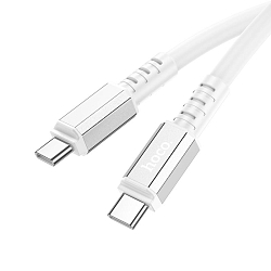 Кабель Type-C <--> Type-C  1.0м HOCO X85 Strength белый