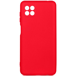 Силиконовый чехол DF для Samsung Galaxy A22s (5G)/ A22 (5G) DF sOriginal-32 (red) с микрофиброй