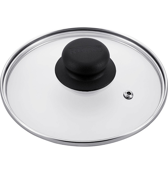 Крышка 18см REGENT низкая с пароотводом/ 93-LID-03-18