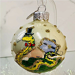 Шар "Змей - джентльмен", 65мм, в подарочной упаковке КУ-65-244160