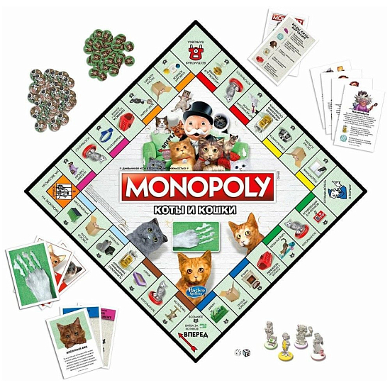Настольная игра MONOPOLY Монополия КОШКИ, Hasbro Games E9675121