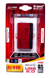 Картридер L-PRO 1151 красный