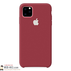 Силиконовый чехол SILICONE CASE для iPhone 11 Pro, бордовый