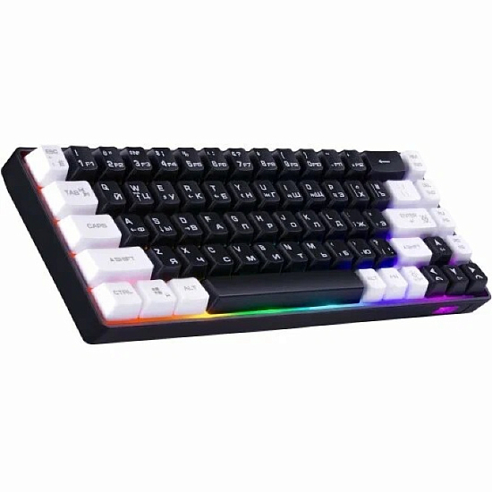 Клавиатура DEFENDER Aris GK-349 RU, черный/белый