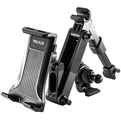Автомобильный держатель WALKER CX-025 TAB с 2 креплениями, черный