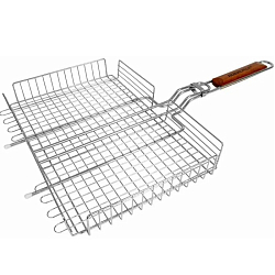 Решетка для барбекю ПИКНИЧОК "Русская" глубокая большая (400 х 260 х 50 мм мм) (401-974)