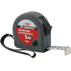 Рулетка 5м х 19мм MATRIХ FINE 31017, пласт. корпус