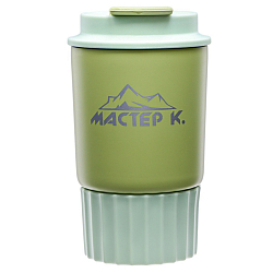 Термокружка, 360 мл, Путешествие "Мастер К", сохраняет тепло 6 ч, салатовый   9910557