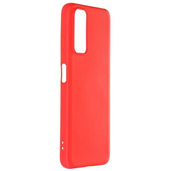 Силиконовый чехол DF для Xiaomi Redmi Note 11/11s DF xiOriginal-26 (red) с микрофиброй