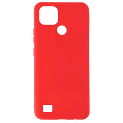 Силиконовый чехол SILICONE CASE Soft Matte для Realme C21 красный