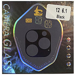 Противоударное стекло NONAME для камеры iPhone 12 (6.1) (черный)