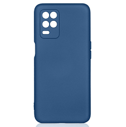 Силиконовый чехол DF для Realme Narzo 30 (5G)/Realme 8 (5G) DF rmOriginal-14 (blue) с микрофиброй