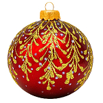 Шар "Заснеженная ветвь", 85мм, в подарочной упаковке КУ-85-194148