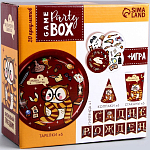 Набор бумажной посуды одноразовый Совушка»: 6 тарелок, 6 стаканов, 6 колпаков 7824922