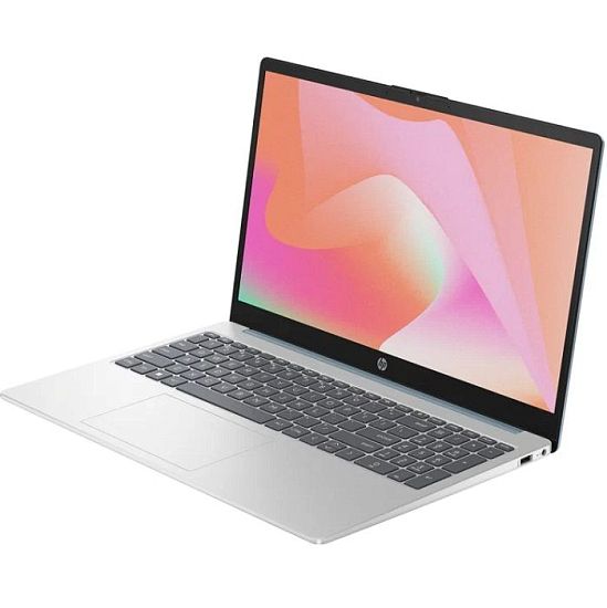 Ноутбук 15.6" HP 15-fc0023ci (AMD Ryzen 5-7520U/ 8GB/ SSD 512 GB/ DOS) (7P4F9EA#UUQ), Silver