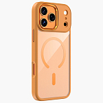 Задняя накладка KEEPHONE ARMOR GRIP MagSafe Clear Case для iPhone 17 Pro Max Orange