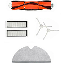Набор аксессуаров FILTERO FTX 02 для робот-пылесоса Xiaomi Mi Robot Vacuum Mop 1C, Dreame F9, 1Т, 2С, 6 пр