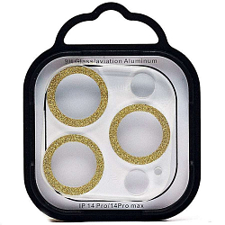 Противоударное стекло для камеры СG06 для iPhone 14 Pro/14 Pro Max (gold)