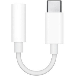 Переходник Type-C <--> Jack 3.5 MU7E2ZM/A белый (ORIGINAL)
