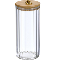 Банка стеклянная с бамбуковой крышкой, 1100 мл REGENT Linea TORRE