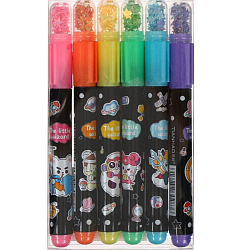 Набор маркеров текстовыделителей 6 цветов, звездочки 7619188