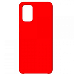 Задняя накладка SILICONE COVER для Samsung A51 красная