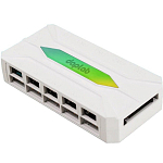 Разветвитель вентиляторов 4 pin PWM и ARGB 3pin для пк (10) белый, на магните