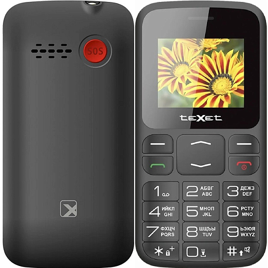 Телефон TEXET TM-B208 черный (Уценка)